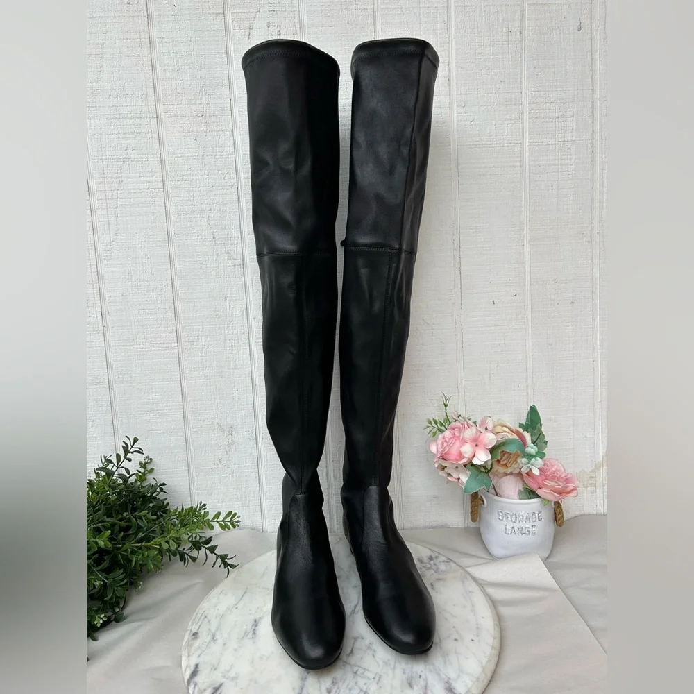 STUARI WEITZMAN Boots & Booties / Over-The-Knee GENNA 25 CITY BOOT black Sz 6.5